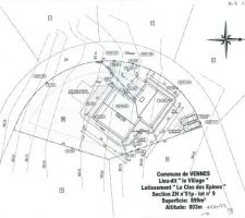 Voici l'implantation!Clairement original cette forme de terrain non?