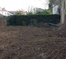Vue du futur jardin. Quel différence! !