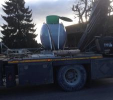 L'arrivée de notre cuve Primagaz