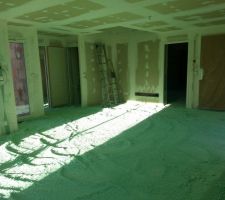 Chape polyuréthane pour isolation sur VS