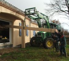 Mise en place de la fausse poutre