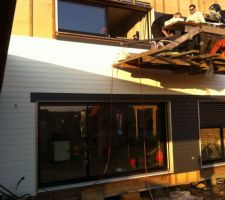 Bardage bois peint directement en usine