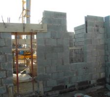 &eacute;l&eacute;vation mur linteau et cha&icirc;nage