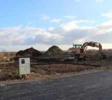 Décapage de la terre végétale