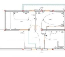 Plan électrique étage