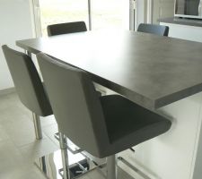 Tabouret de bar AURA gris de chez But