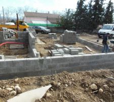 Préparation de la dalle !!! ça prend forme !!