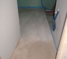 Chape liquid - réservation pour douche italienne