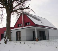 Vue arrière de la maison