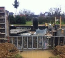 Préparation coffrage du vide sanitaire