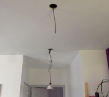 Ajout d'un spot dans la cuisine par mes soins