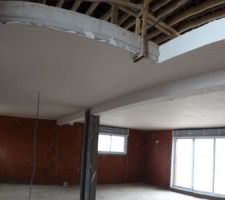 La platre du plafond