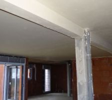 La platre du plafond