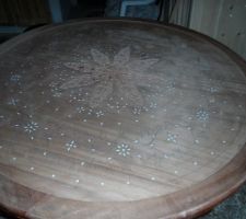 Table en bois hêtre os
