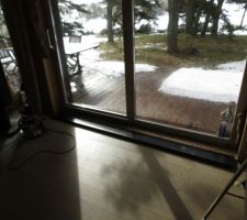 Pour placer le nez de marche, il faut tout enlever :-(