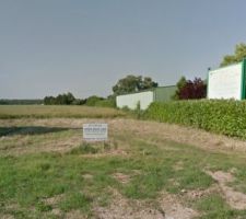 Voici notre terrain de 620m&sup2;.