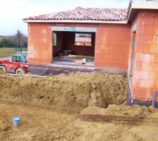 La piscine a été creusée