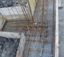 Ferraillage semelles (base poteau)