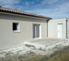 Façade fraichement grattée