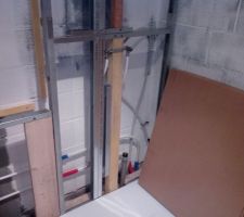 Préparation armature douche