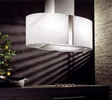 Hotte Pharo Isola Falmec: notre choix d&eacute;finitif pour notre &icirc;lot dans la cuisine