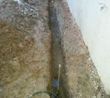 Un petit drain supplémentaire s' avère nécessaire !