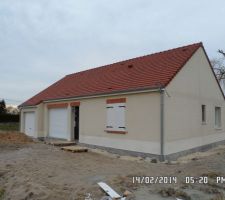 Enduit et liseré terminé