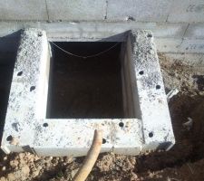 Cour anglaise pour entrée vide sanitaire