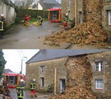 Effondrement parement extérieur