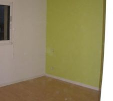 Notre chambre, un beau vert anis