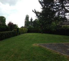 Terrain vue vers le sud