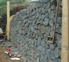 2m20 l'heure de redresser le mur.