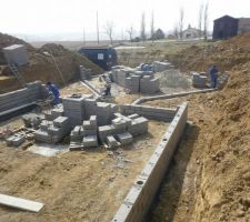 El&eacute;vation murs sous sol