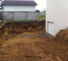 Descente de garage terminée pour la partie terrassement