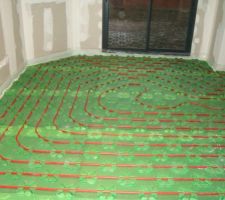 Installation plancher chauffant