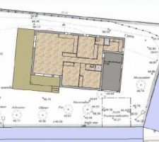 Implantation de la maison sur le terrain