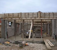 Coffrage des Linteaux et poteaux