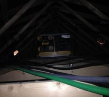 Le boitier VMC double flux haut rendement.