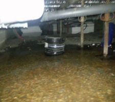 Ouf, l'eau est sous le regard du puits canadien