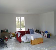 Sous couche salon (regardez pas le bazar) !!