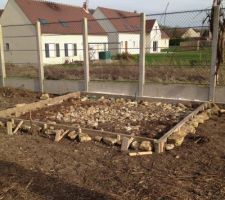 Préparation dalle pour chalet bois