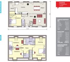 Voici le plan de base du modèle Acanthe