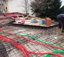 Coffrage et ferraillage plancher haut rdc