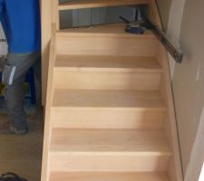 Mise en place de l'escalier