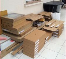 Cuisine arrivée...plus qu'à l'assembler!!!