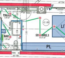 Plan electrique etage