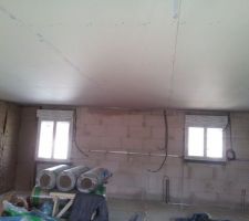 Isolation étage, plafond fini