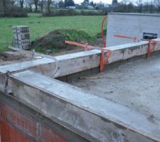 Détail des acrotères en cours