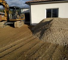 Arrivée de la grave de finition