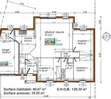 Un petit plan de notre futur chez nous.
Si vous avez des idées de modifications ne pas hésiter à nous en faire part.
Ce n'est pas encore totalement figé.